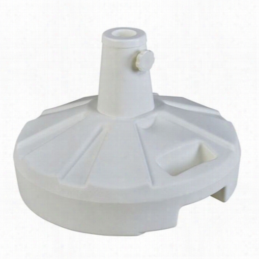 Patio Living Co Ncepts 00261 Unfilled Umbrellabase With Stand In White