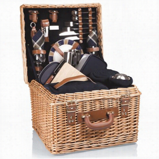 P1cnic Time 212-8-915-000-0 Canterbiry Picnic Basket In Ships In The Opinion Of Plaid