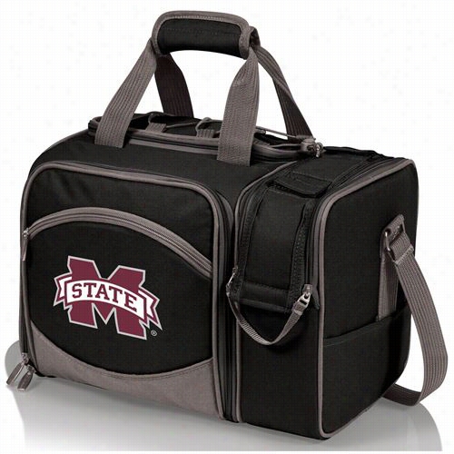 Picn Ic Time 508-23-175-384-0 Malibu Mississippi State Bulldogs Digiita Lprint Tote Inblack