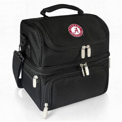 Picnic Time 512-80-175-004-0 Pranzo University Of Alabama Digital Prrint Personal Cooler In Black