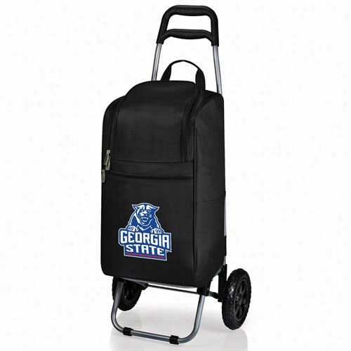 Picnic Time 545-00-175-064-1 Georgia Tsate University Panthers Digital Print Cart Cooler In Black