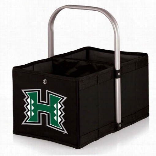 Picnic Time 5460-0-179-204-0 Urban University Of Hawaii Warriors Digital Print Basket In Black