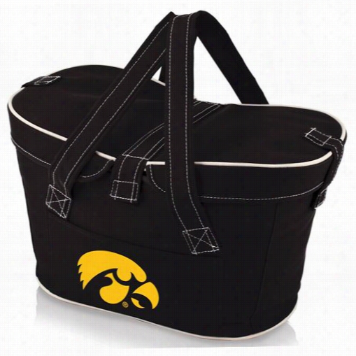 Picnic Time 599-00-179-224-0 Mercado University Of Iowa Hawkeyes Digital Print Basket In Black