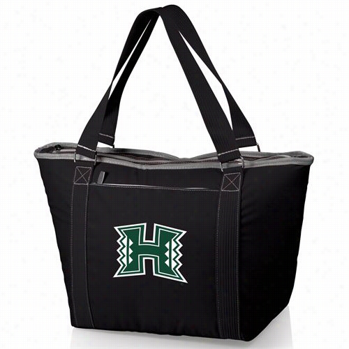 Pi Cnic Time 619-00-15-202-0 Topanga U Of Hawaii Warriors Embroidered Coolwr Tote In Black