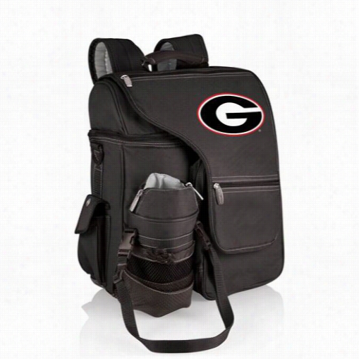 Picnic Time 641-00-175-184-0 Turismo University Of Georgia Bulleogs Digital Print Baclpack In Blck