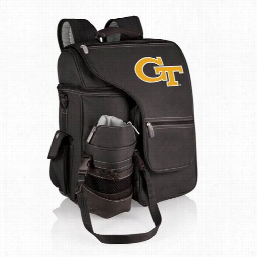 Picnic Time 641-00-175-192-0 Turismo Georgia Tech Yellow Jackets Embroidered Backpack In Wicked