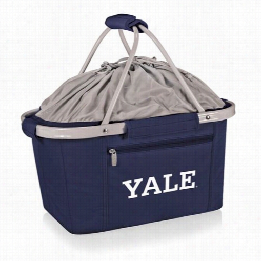 Picnic Leisure 645-00-138-054-1 Metro Yale University Bulldo9s Digital Print Basket In Navy