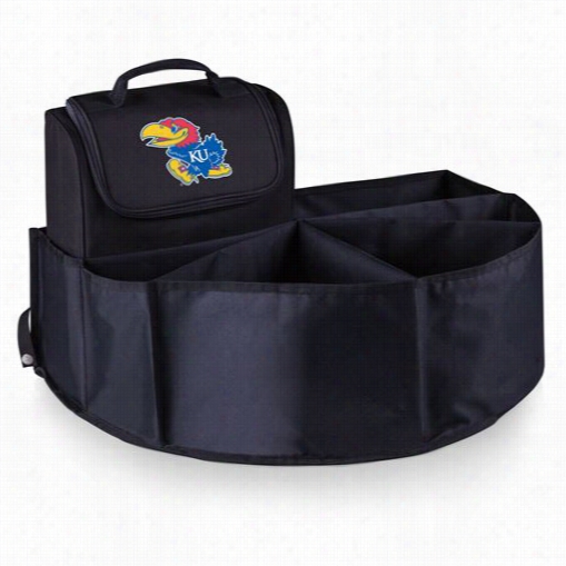 Picnic Time 71500-179-244-0 University Of Kansas Digital Print Trunk Boss In Black With Cooler