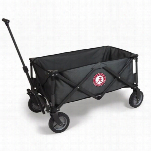 Picnic Time 739-00-679-004-0 Adventureu Niversity Of Alabamma Crimson Ide Digital Print Wagon In Dark Rey/black