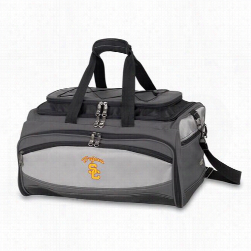 Picnic Time 750-00-175-092-0 Buccaneer University Of Southern California Trojans Embroidered Cooler And Barbeuc Set Inn Black