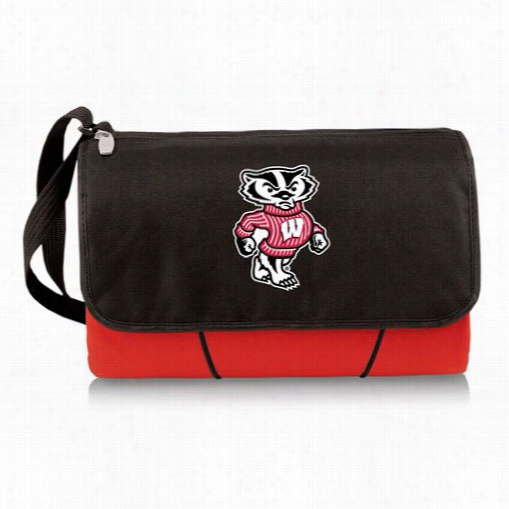 Picnic Time 820-00 University Of Wi$consin Badgers Digital Print Blanket Tote