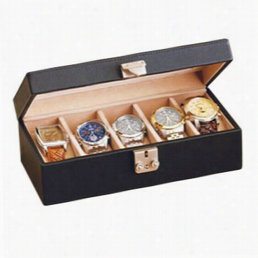 Royce Leather 929 Genuine Leather Luxury 5 Slot Watch Box Display Ccase