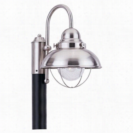 Sea Gull Lighting 8269-98 Sebring 1 Light Outdoor Post Lantern  Brushef Stainless