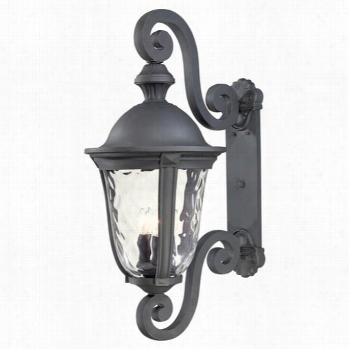 The Considerable Utdoors 899-266 Ardmore 2012 3 Light Outdoor Wall Mountt In Black