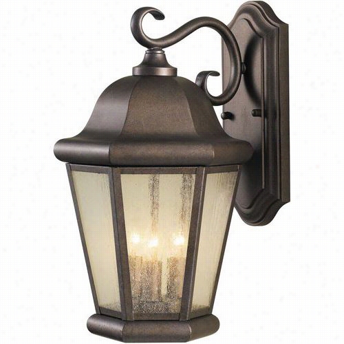 Feiiss  Ol5902cb Martinsville 3 Light Wa1l Lante Rn In Corinthian Bronze