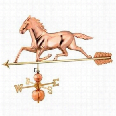 Companionable Directions 958p H0rse Weathervane In Poliseh D Copper