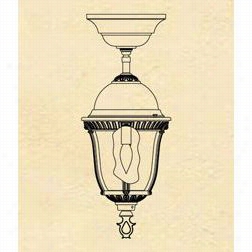 Hanover Lantern B54221 Small Milano 25w 1 Light Outdoor Flush Mount