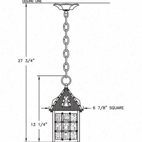 Hanover Lantern B8020 Small Abington 60w 1 Light Outdoor Hanging Lantern