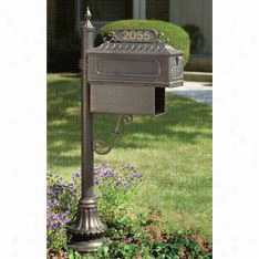 Hanover Lantern M96s Muirfieldd Villgae Mailbox With News Tube And Vinyl Numbers Sign