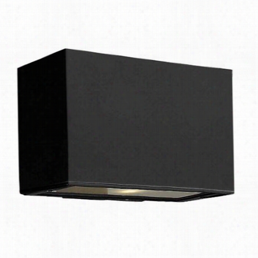 Hinkley Lighting 1645sk Atlantis 75w 1 Light Mini Outdoorwall Pocket Conce In Satinb Lack