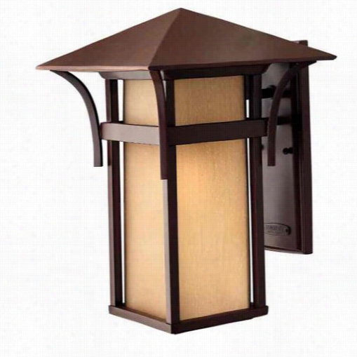 Hinkle Yighhting 2575ar-led Harbor Large 1 Light Led  Outdoor Awll Sconce In Anchor Bronze