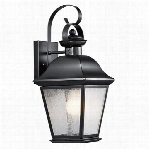 Kichelr Lighting 9708bk 1 Light Outdoor Wall Sconce In Black