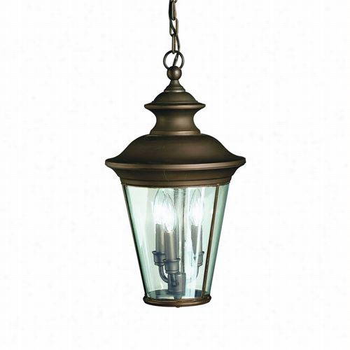 Kichler Lighting 9837oz Eau Claire 3 Light Outdoor Ceiling Pendant