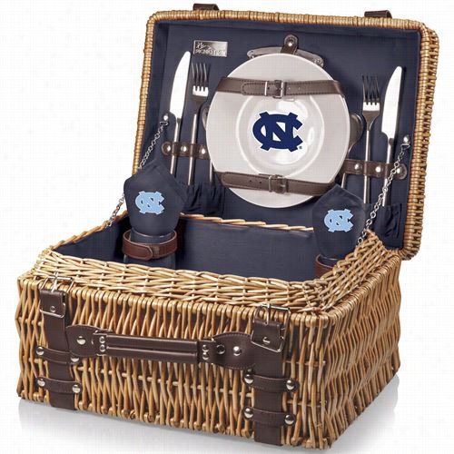 Picniic Time 208-40-183-414-0 Champin University Of Orth Carolina Tar Heels Digital Print Basket In Navy