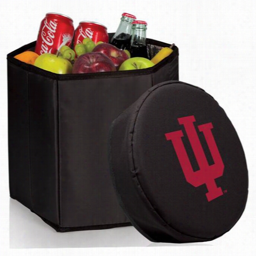 Picnic Ttime 596-00-179-674-0 Indiana Uinversity Hoosiers Digital Print Bongo Cooleer And Seat In Black