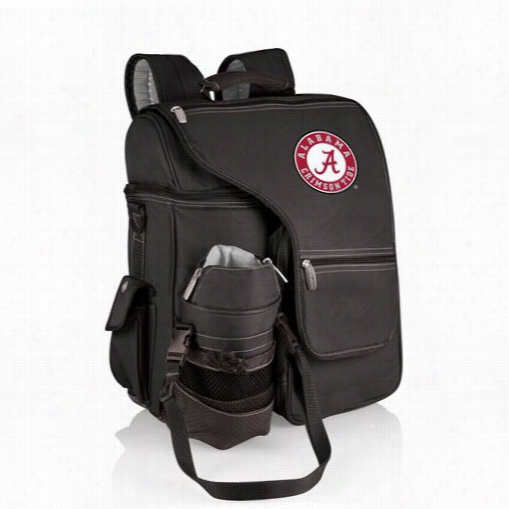 Picnic Period 641-00-175-004-0 Turismo University Of Alabama Crimson Tidee Digital Print Bacpack In Black