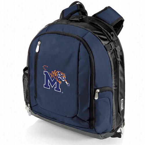 Picnic Time 730-00-138-754-0 Pt Navigator University Of Memphis Digital Print Cooler Backpack In Navy