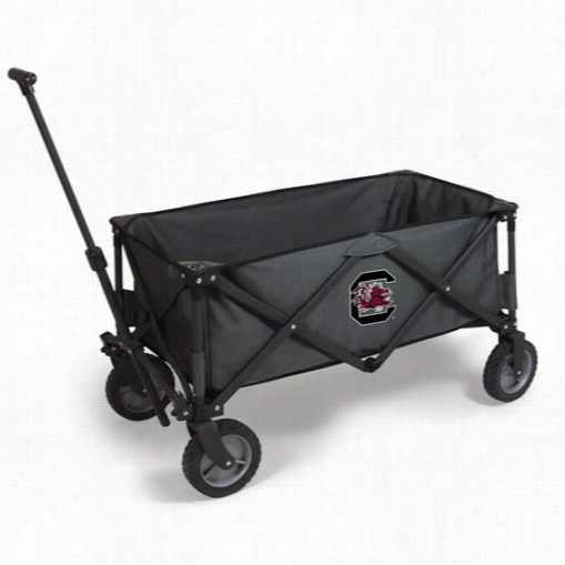 Picnic Time 739-00-679-524-0 Adventure Seminary Of Learning  Of South Carolina Gamecocks Digital Print Wagon In Dark Grey/black