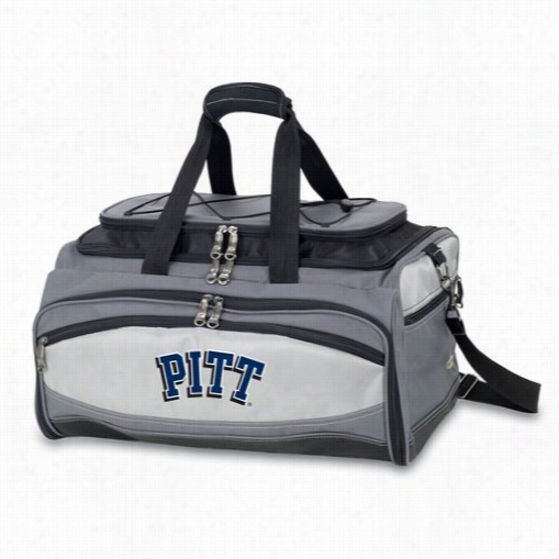 Picnic Time 750-00-175-502-0 Buccaneer University Of Pittsburgh Pathers Embroide Red Cooler And Barbecue Suit In Black