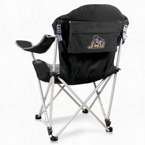 Picnic Time 803-00 -175-814-0 Jamws Madison University Digital Print Recloning En~ Chair In Black