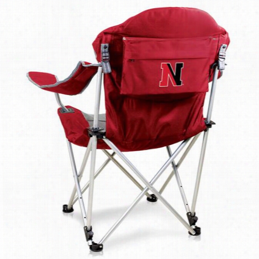 Picnic Time 803-00 Northeastern University Digital Print Recl Ining Camp Chair