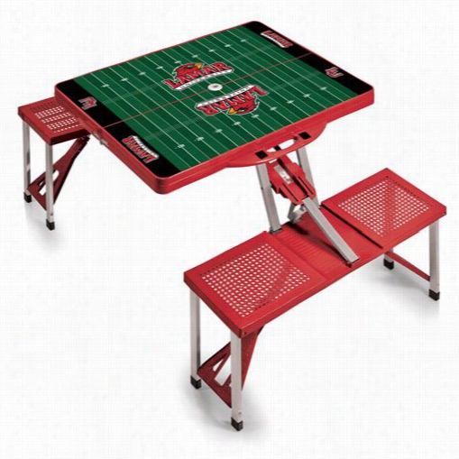 Pivnic Time 811-00-100-125-11 Picnic Table Sportt Ih Rde With University Of Lamar Cardinals Digital Print