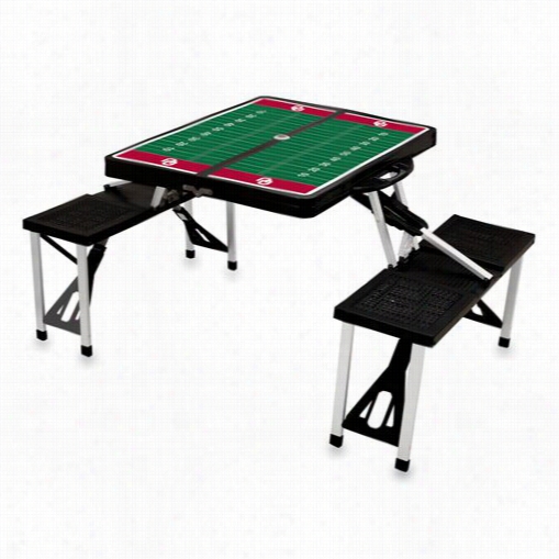 Picnic Time 811-00-175-455- University Of Oklahoma Sooners Digital Picnic Sport Table In Black