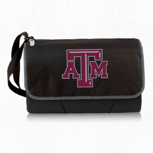 Picnic Time 820-00-175-564-0 Texas A And M Aggiee Dgiital Print Blanket Tote In Black