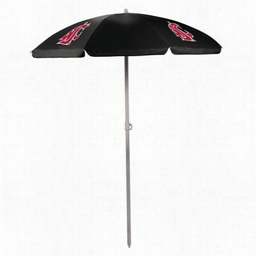 Picnic Tume 822-00-179-634-0 Washington St Ate Unisvrsity Cougars Digital Print Umbrella In Black