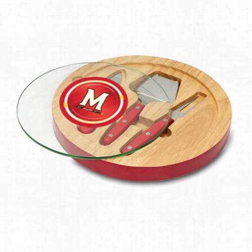 Picnic Time 829-00 Ventaba University Of Maryland Terrapins Digital Print Cheese Board