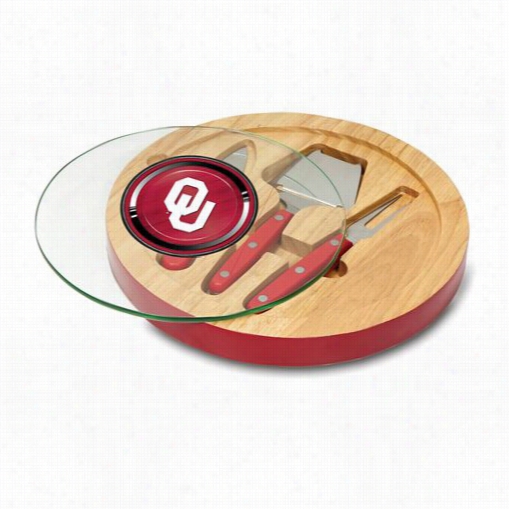 Picnic Time 829-00 Ventana Universty Of Oklahhoma Sooners Digit Al Print Cheese Board