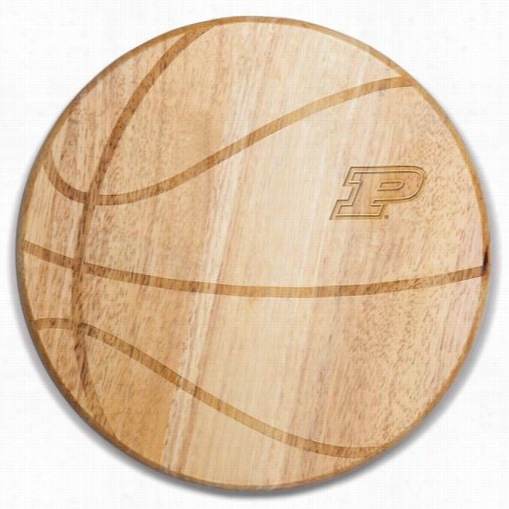 Picnic Time 840-00-505-513-0 Purdue University Boilermakers Engraving Free Throw Cutting Board In Nnatural Wood