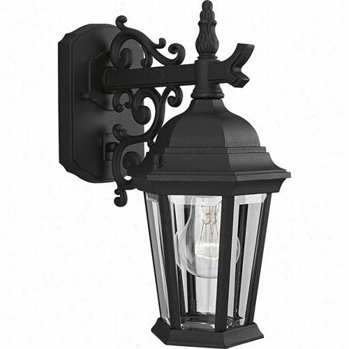 Prgoess Lighting P5682-31 Welbourne 1  Light Cast Wa Ll Lantern In Textured Black