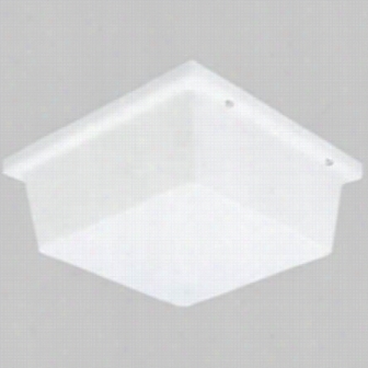 Progress Lighting  P5791-68 Hard Nox Incadescent 2  Window Wall Bracket / Flush  Mount In White Clear Primatic