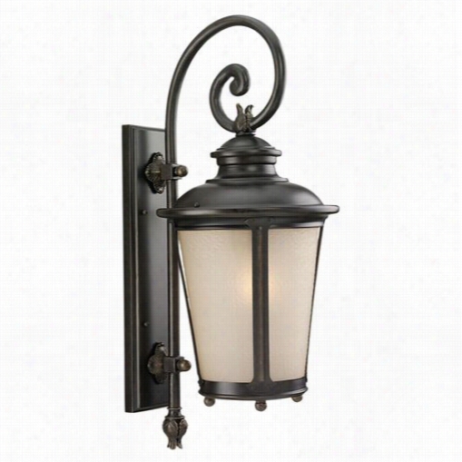 Sea Gull Lighting 89342ble-780 Cape May 1 Light Outdoor Lantern In Burled Iron