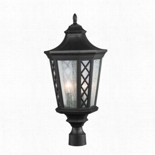 Feiss Ol9508txb Wemlbey Park 2-1/2""h 3 Light Exterior Post Easy  In Textured Black