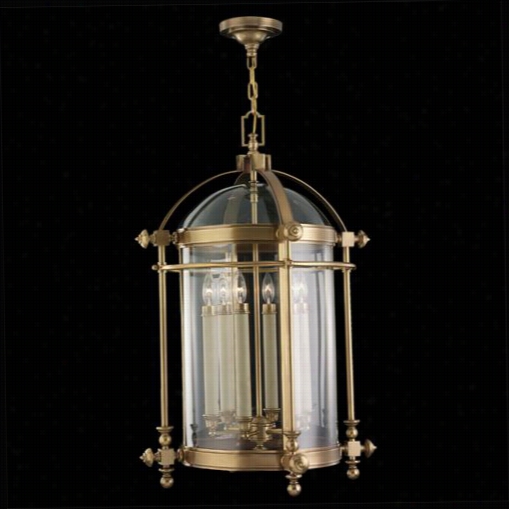 Fine Art Lamps 613182 Portsmouth 6 Light Out Door Endant In Antique Solid Brass