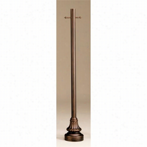 Hanover Lantern 355 3""o.d. Fluted Direct Burial Pole With Ladder Rests