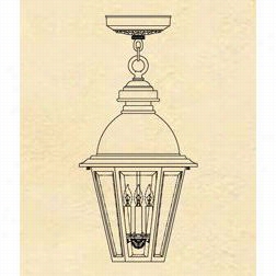 Hanover Lantern  B51621c Large South Bend Coppper Dome 25w Per Socket 3 Lightoutdoor Flush Mount