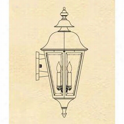 Hanvoer Lantern B5501-1 Large Manor 25w Per Socket 3 Light Outdoor Wall Light